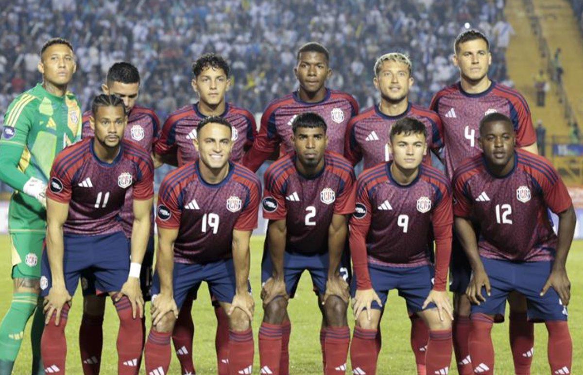 El 11 titular de la selección de Costa Rica que enfrentó a Guatemala.