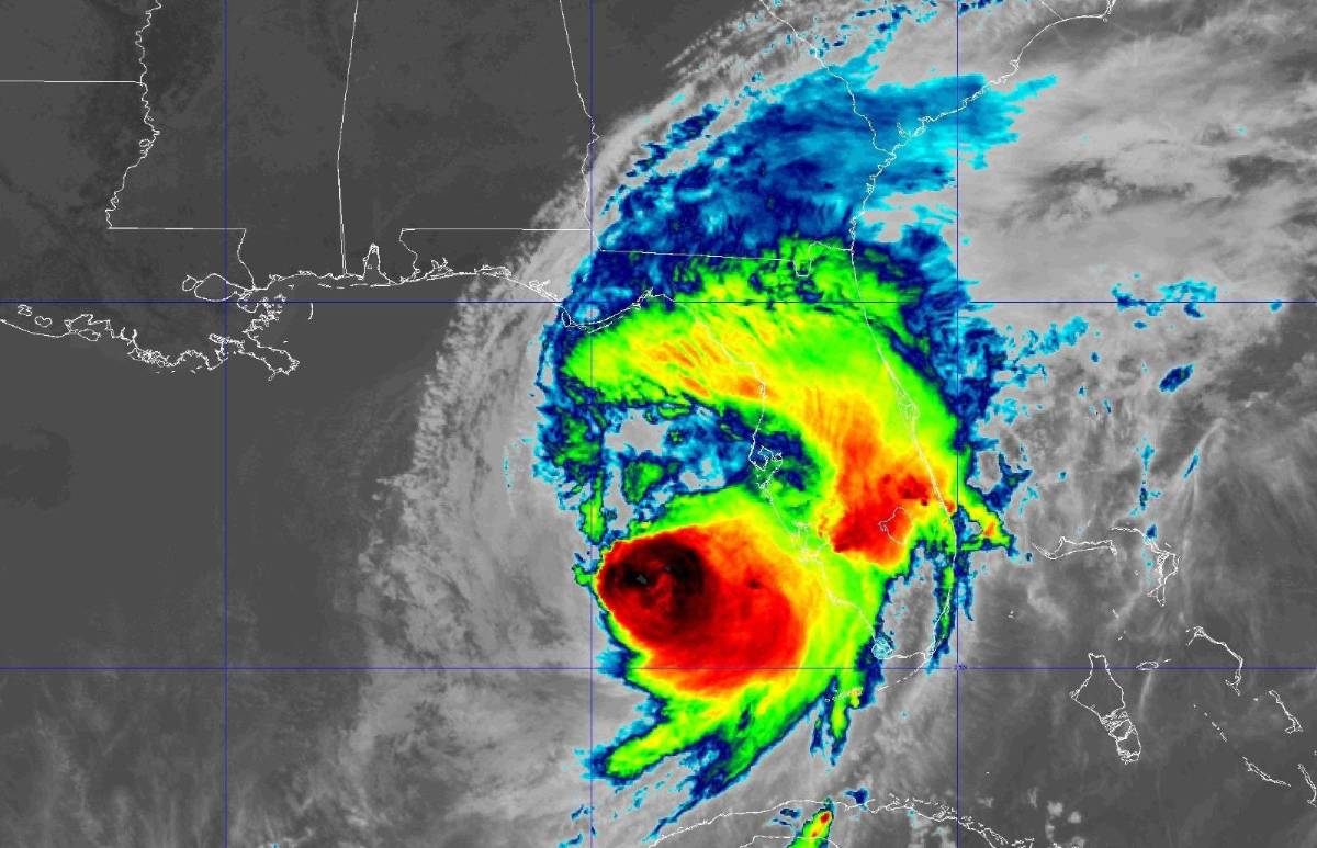 Huracán Milton crece de tamaño y genera los primeros tornados