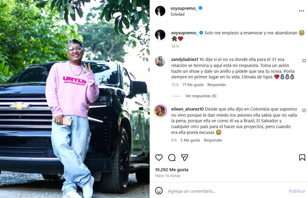 Supremo: Solo me empiezo a enamorar y me abandonan