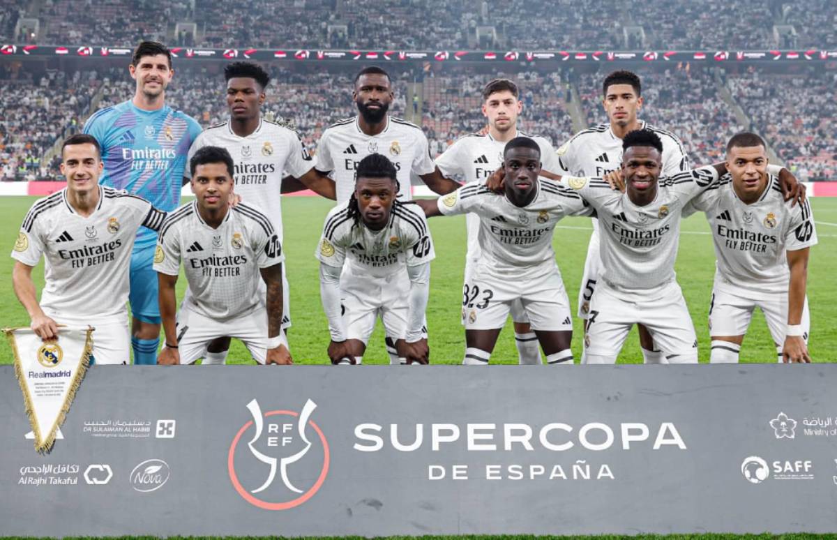 El 11 titular del Real Madrid que enfrentó al Mallorca por la semifinal de la Supercopa de España.