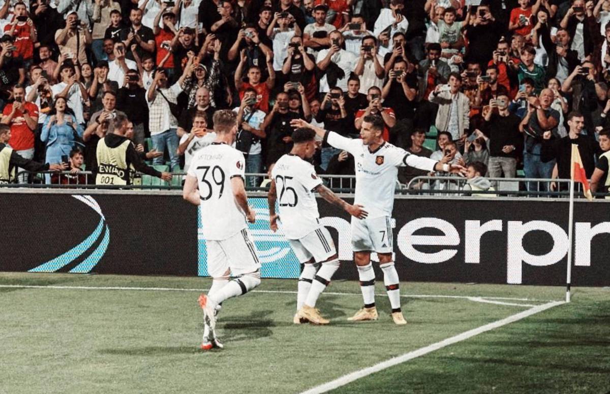 Cristiano Ronaldo lidera primer triunfo del Manchester United en la Europa League