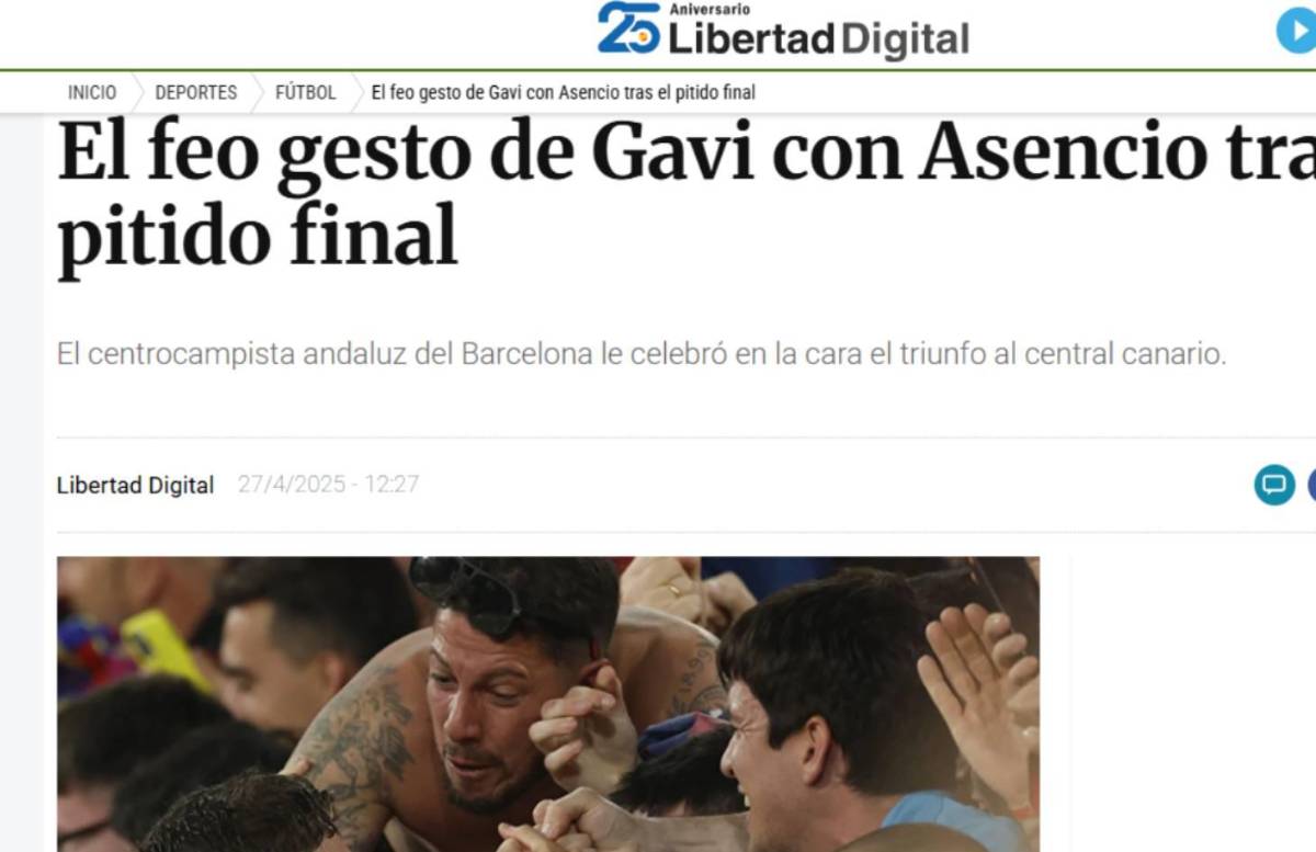 Copa del Rey: Indignación tras descubrir lo que Gavi hizo con Asencio