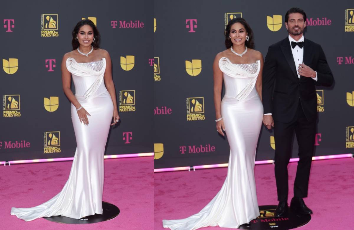 Galilea Montijo y su novio debutan en la alfombra de Premio Lo Nuestro 2024