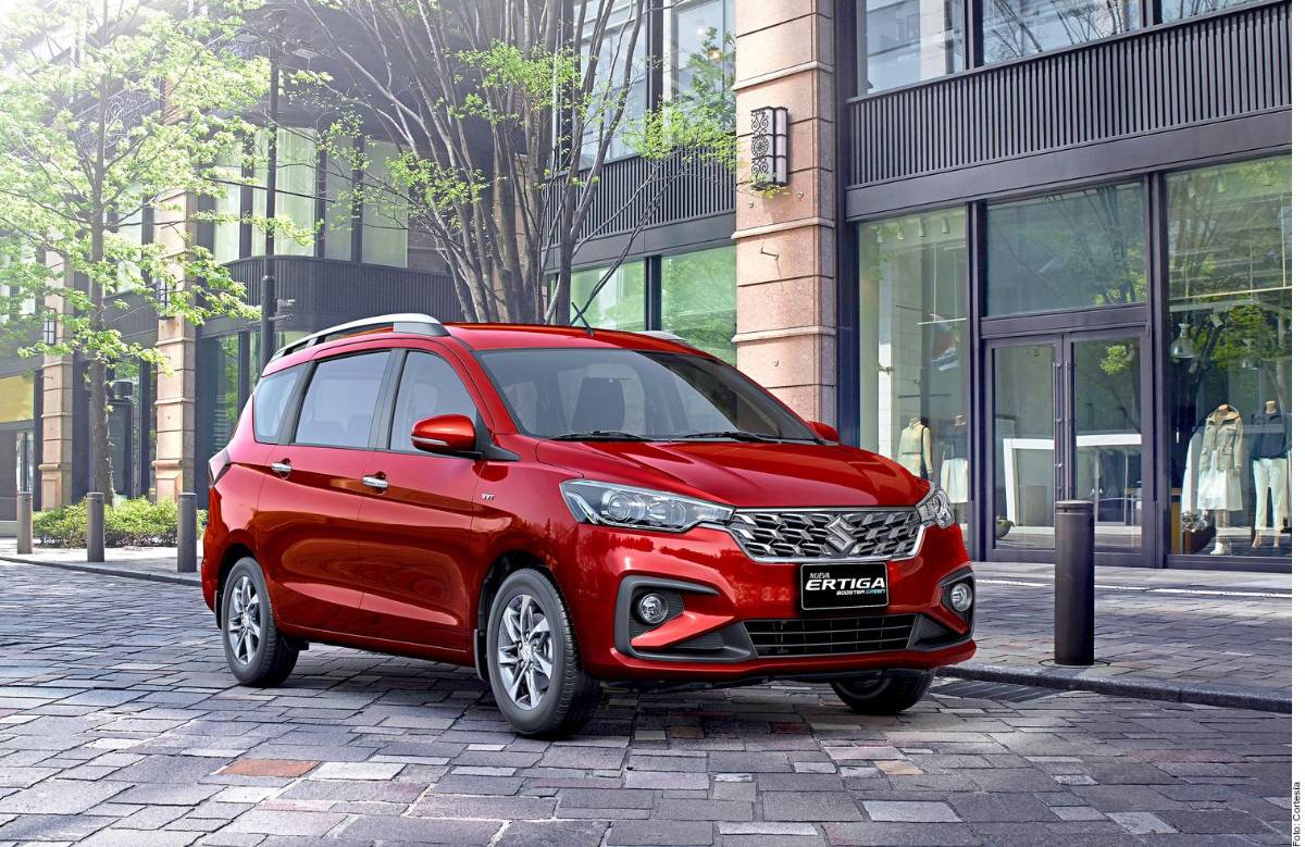 Amplia comodidad con el nuevo híbrido de Suzuki, el Ertiga 2023