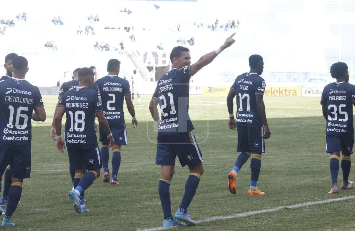 Roberto Moreira se destapó con dos goles en el primer partido del Motagua en el Apertura 2022-2023-.