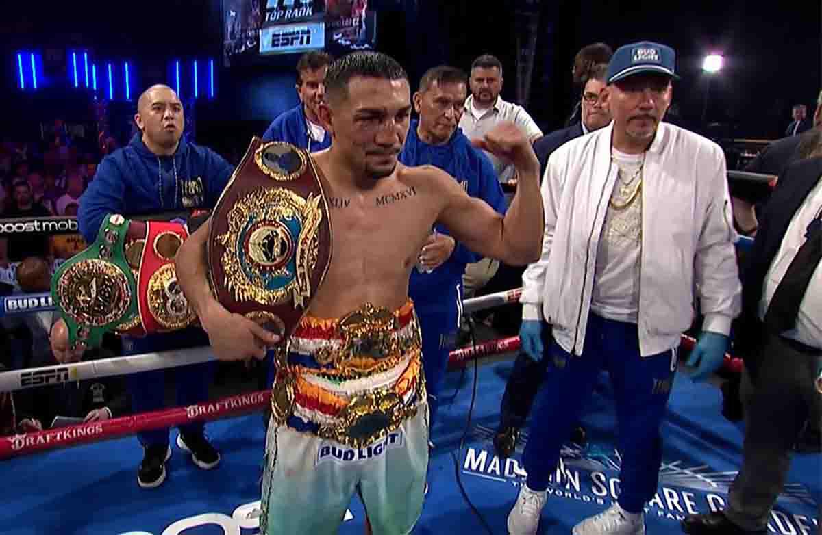 Teófimo López y sus conmovedoras palabras tras vencer a Josh Taylor