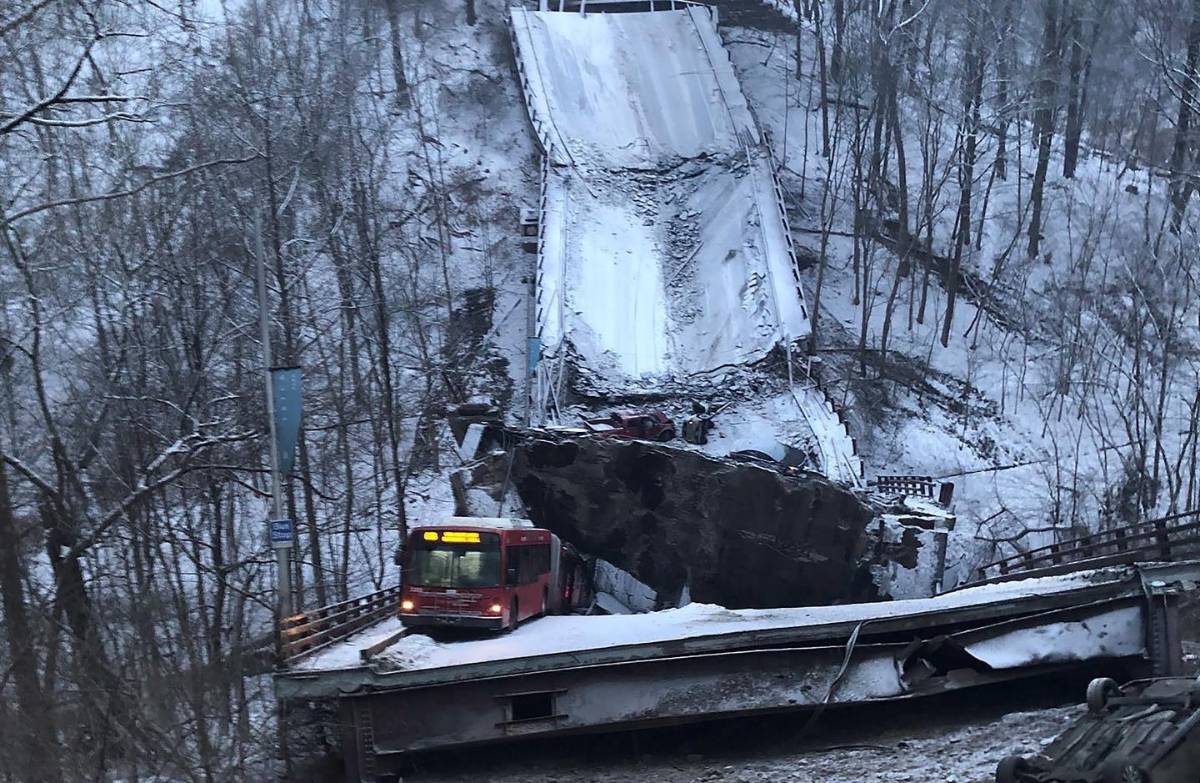 Al menos 10 heridos tras el colapso de un puente en EEUU