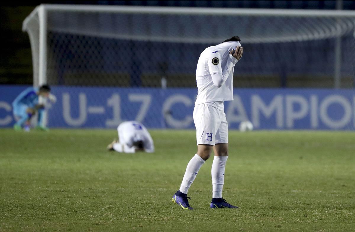 Los hondureños acabaron abatidos por la eliminación en el Premundial Sub-17.