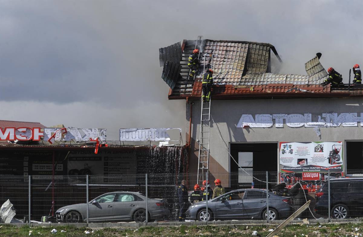 Ataques en Leópolis (Ucrania) EFE/EPA/MYKOLA TYS