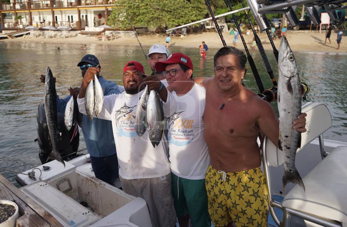 El torneo de pesca inició este viernes en Roatán y concluirá el domingo 18 de septiembre.