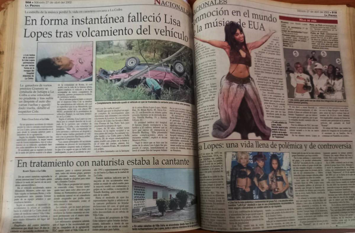 Lisa Lopes, la ganadora de cuatro Grammys, que ingresó a morgue hondureña como desconocida