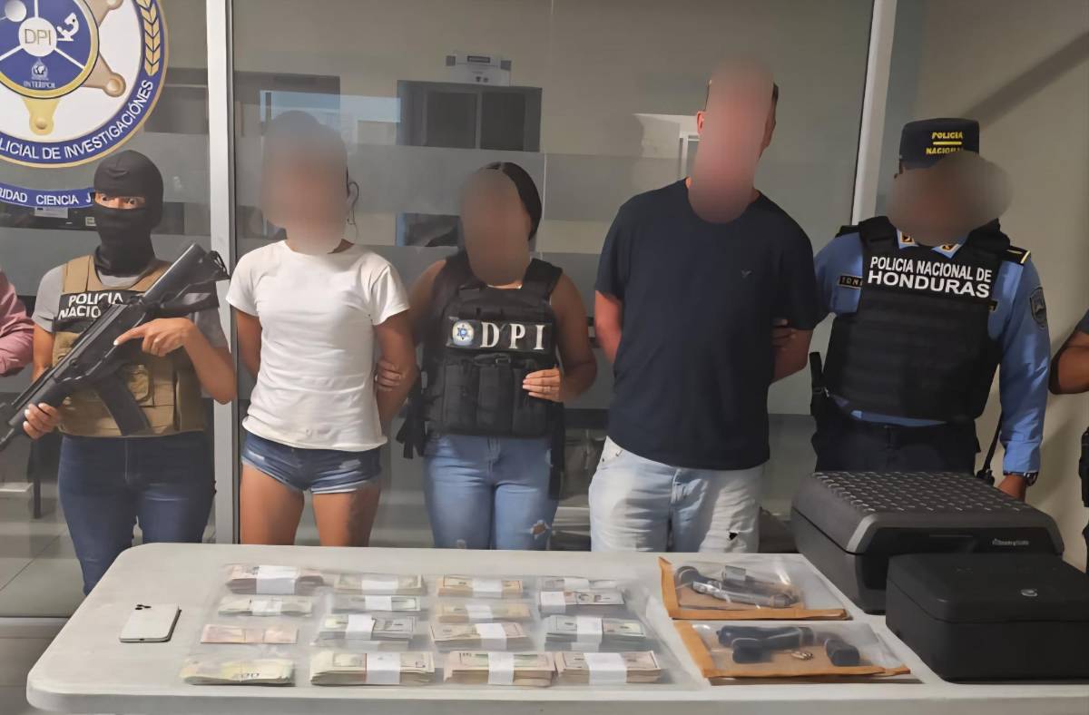Capturan a canadiense y hondureña con 97 mil dólares en La Ceiba