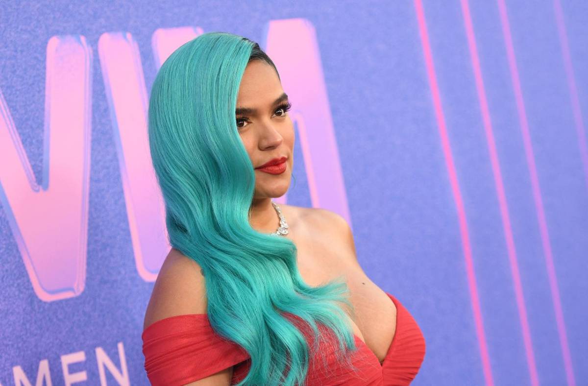 Karol G en la reciente gala “Woman in Music”, de la revista Billboard.