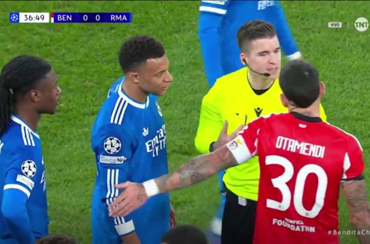 Escándalo con Vinicius en Benfica-Real Madrid, cruce de Mbappé y expulsan a Mou