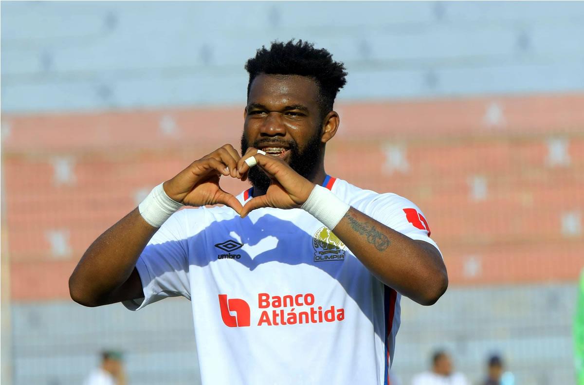 Así celebró Jorge Benguché su quinto gol del campeonato.