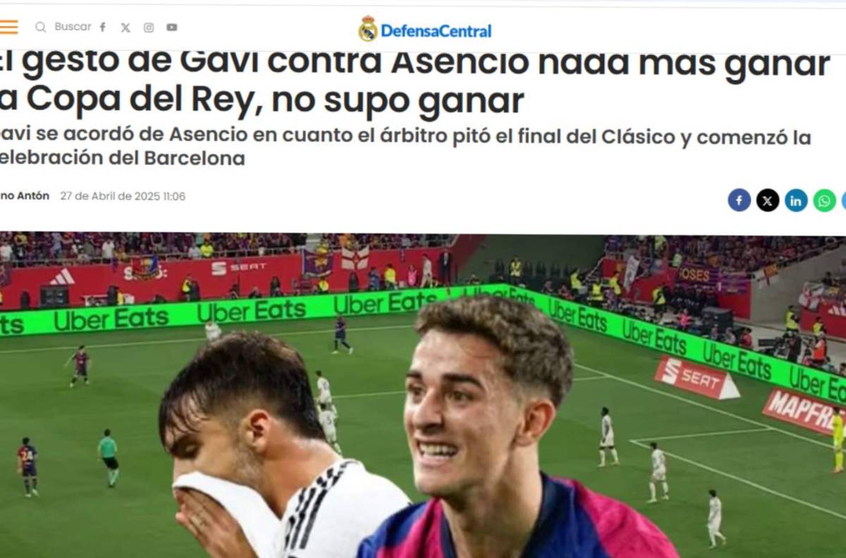Copa del Rey: Indignación tras descubrir lo que Gavi hizo con Asencio