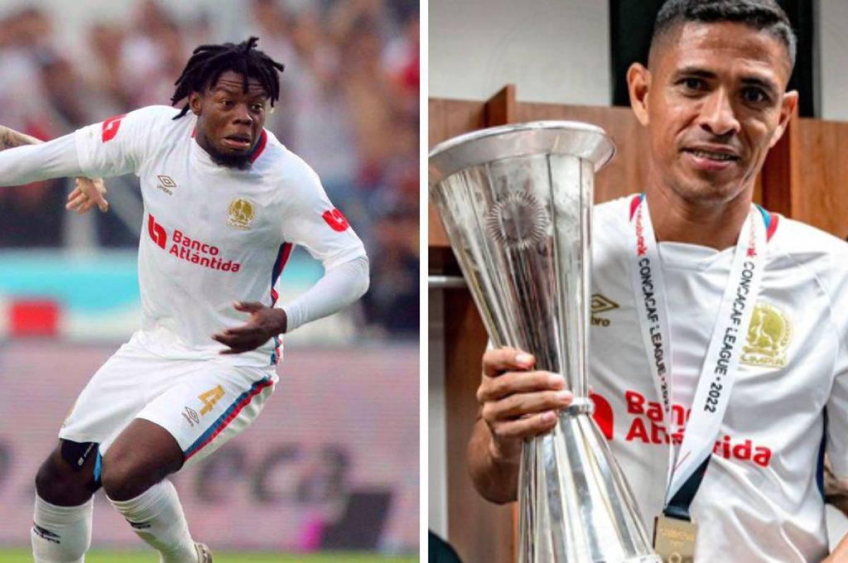 José García y Juan Pablo Montes, jugadores del Olimpia que el Olancho FC pretende para el Clausura 2024.