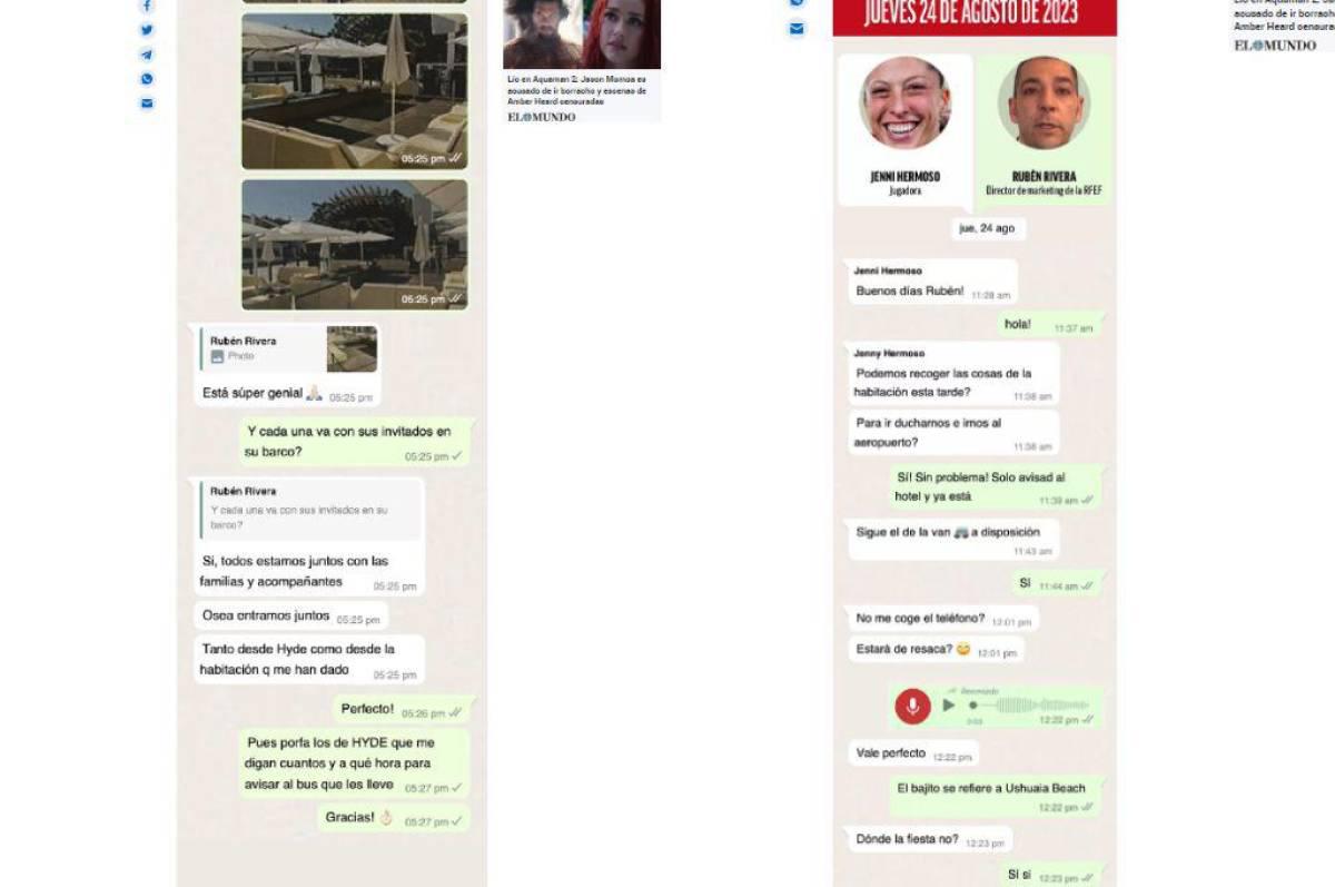 Jenni Hermoso queda mal parada tras filtrarse mensajes de WhatsApp
