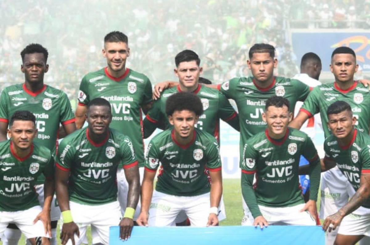 <p>Jugadores del Marathón.</p>