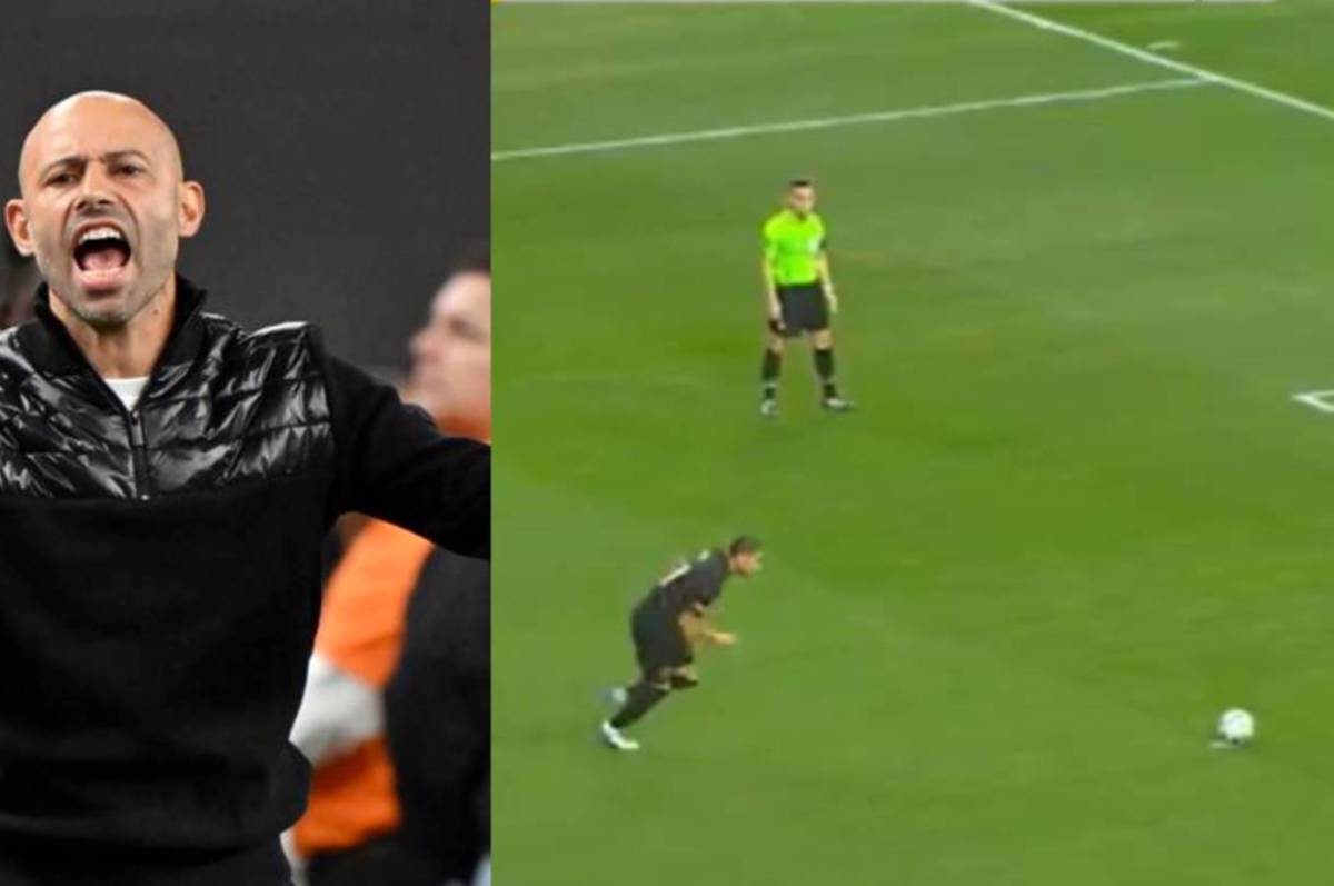 La peculiar reacción de Mascherano tras penal de David Ruiz en el Inter Miami vs América