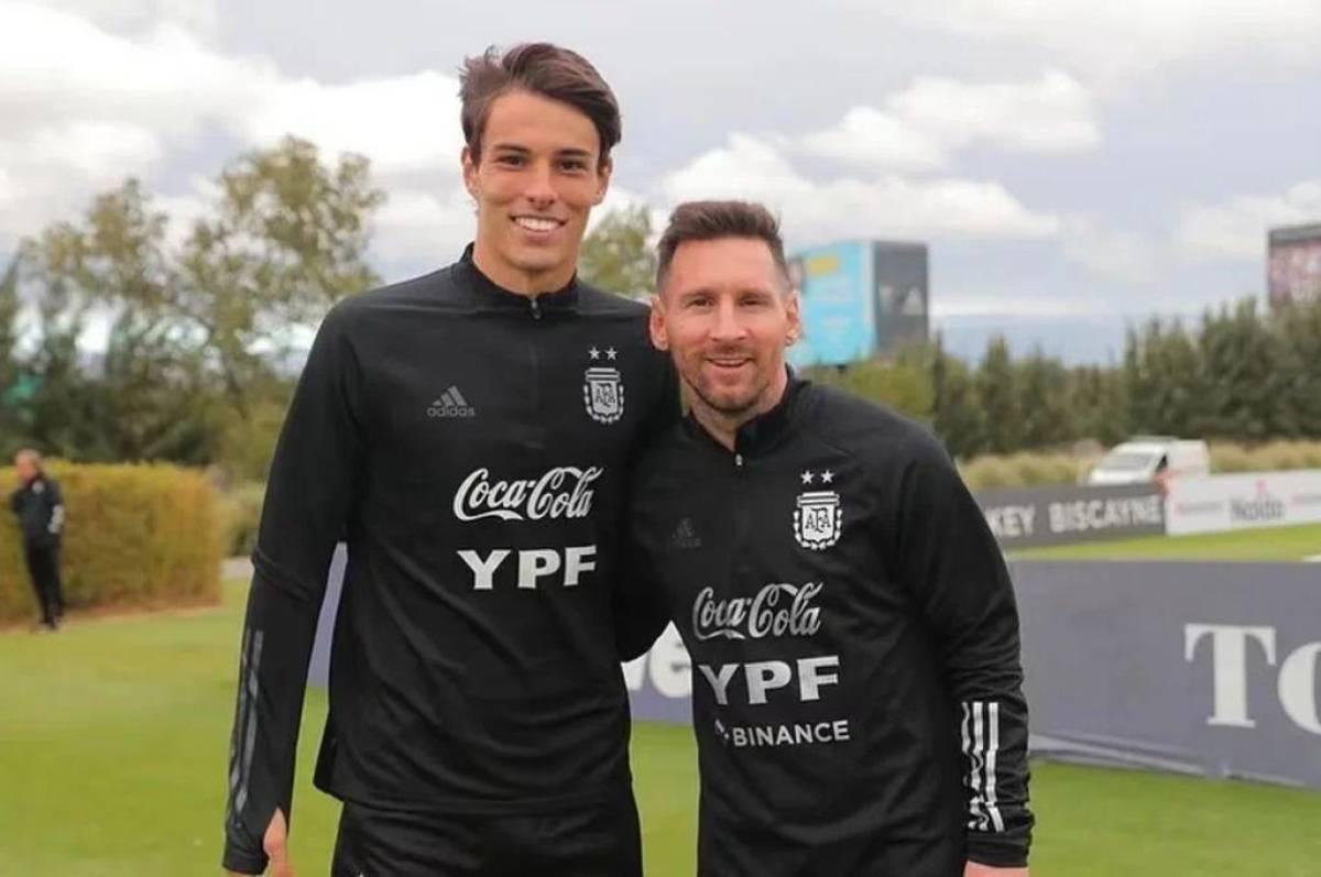Federico Redondo junto a Lionel Messi.