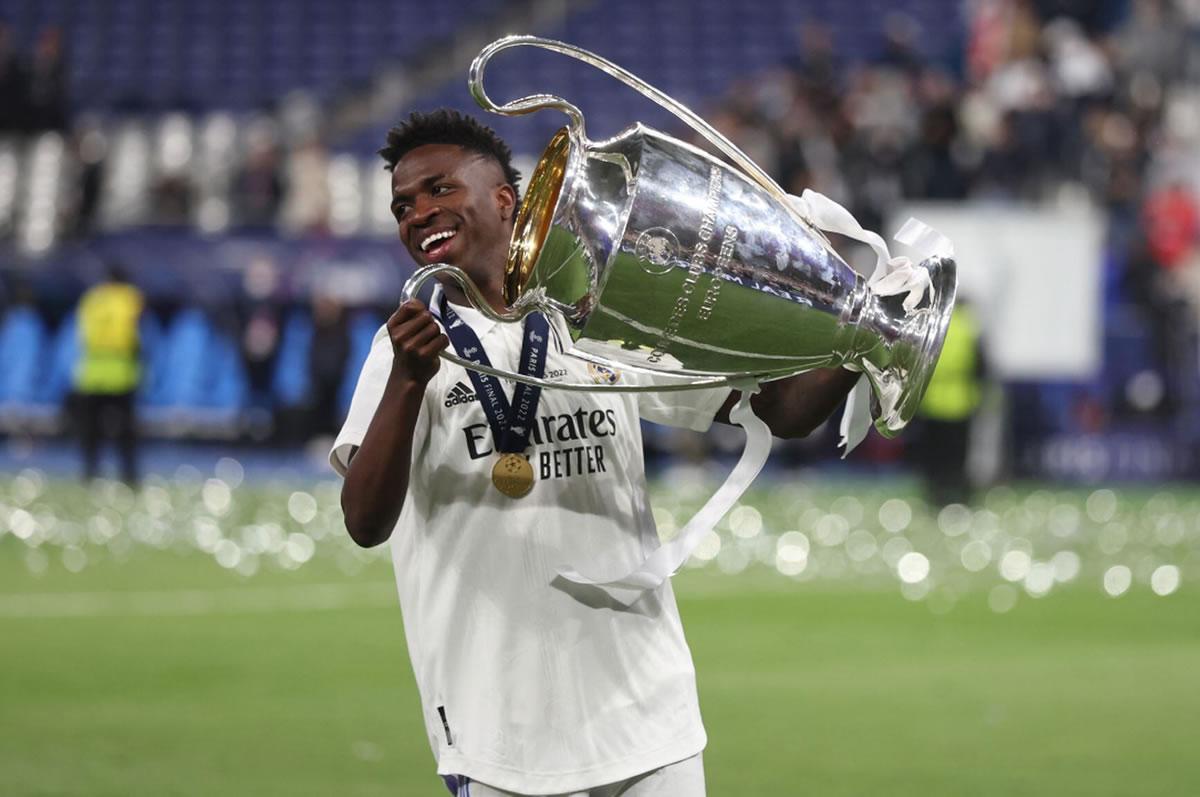 Vinicius ya tiene una Champions League con el Real Madrid y siendo protagonista, marcando el gol de la final contra el Liverpool.