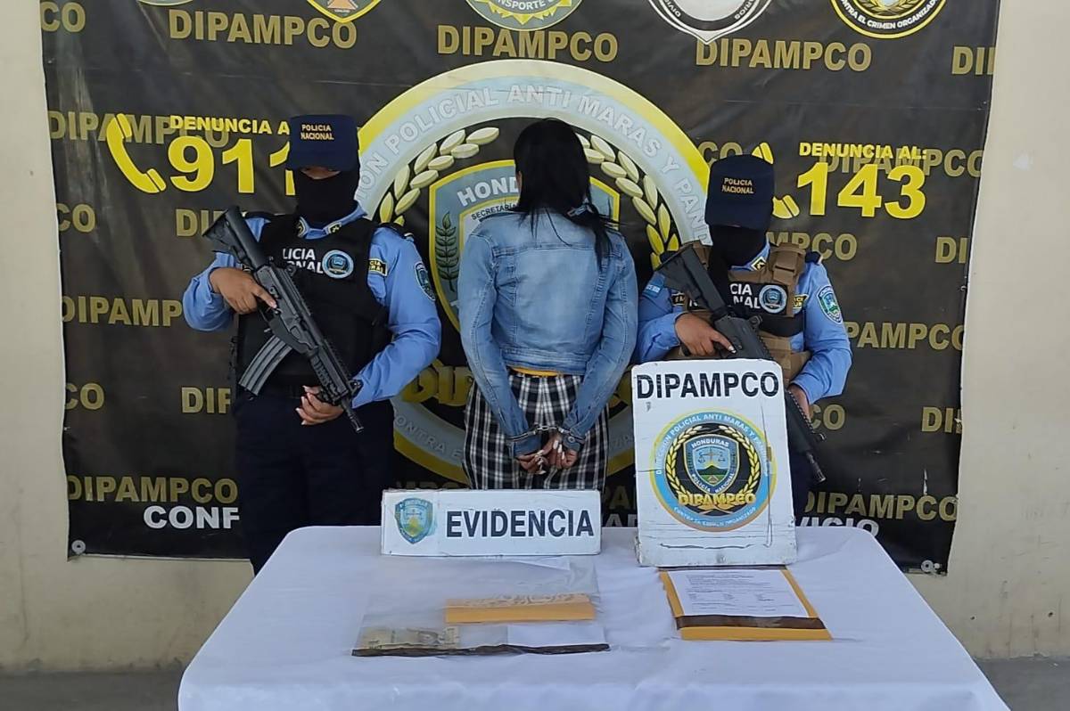 Capturan a La Fabi mientras cobraba extorsión en Tegucigalpa