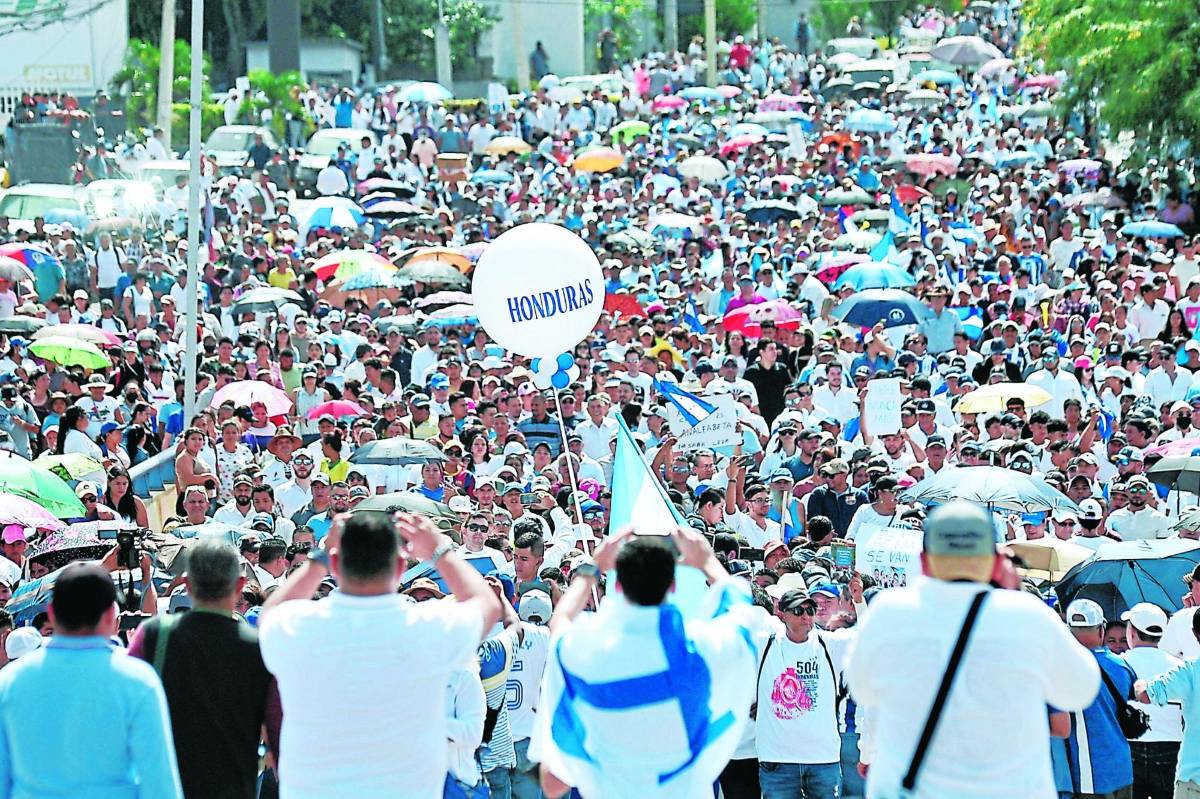 El BOC planifica una gran marcha en San Pedro Sula