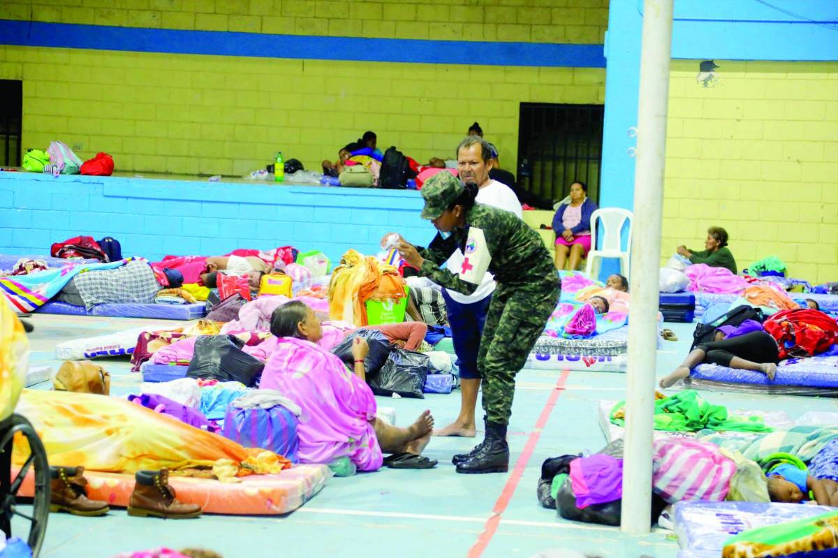 Colón y Atlántida, las zonas más golpeadas, pero hoy las lluvias serán intensas en el Valle de Sula. Foto cortesía LA PRENSA.