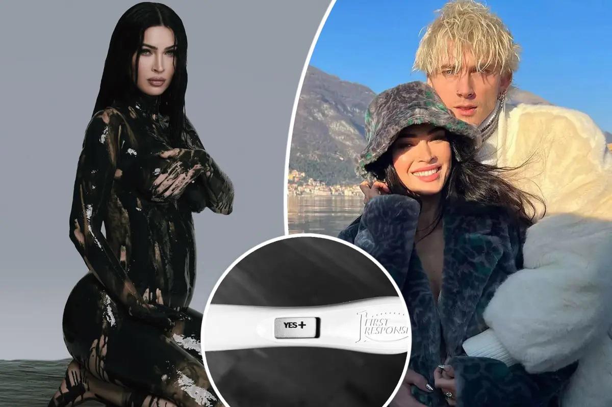Megan Fox tendrá a su primer hijo junto a Machine Gun Kelly