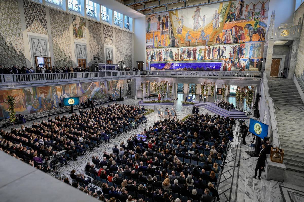 Las imágenes de la entrega del Premio Nobel de la Paz a María Corina Machado