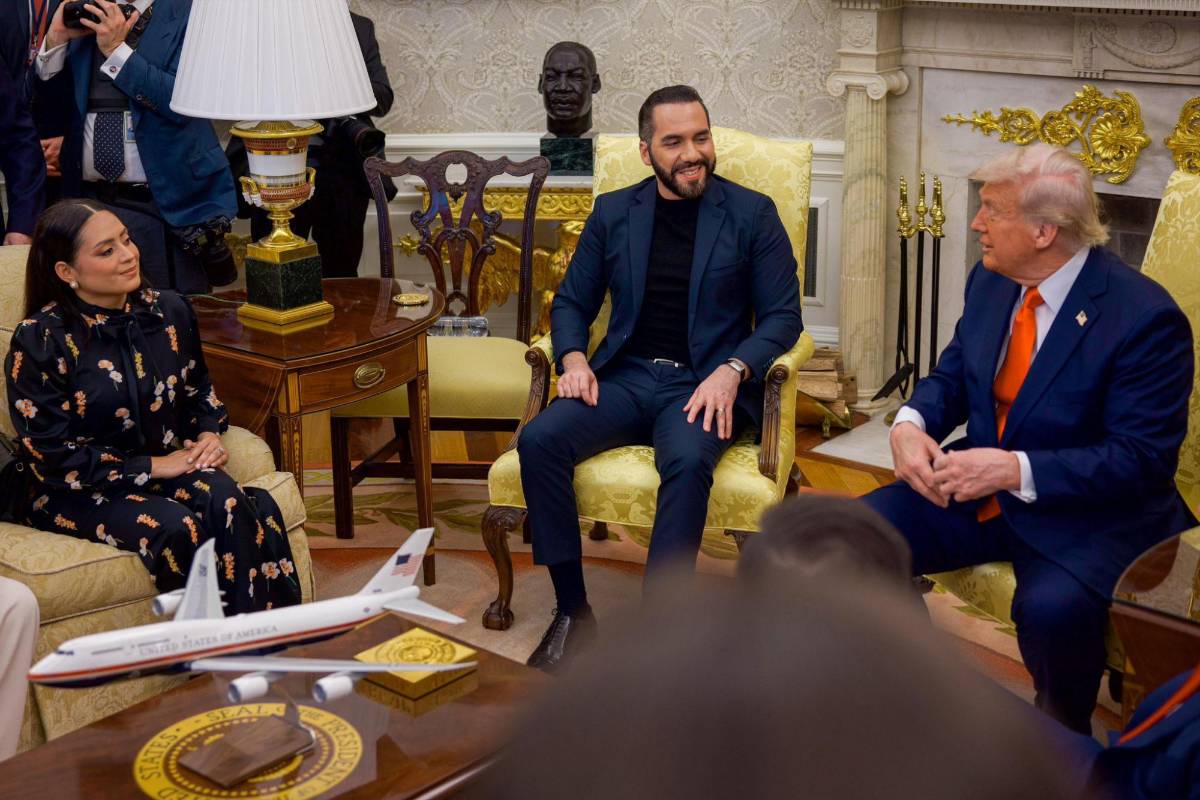 Las imágenes del encuentro entre Trump y Bukele en la Casa Blanca