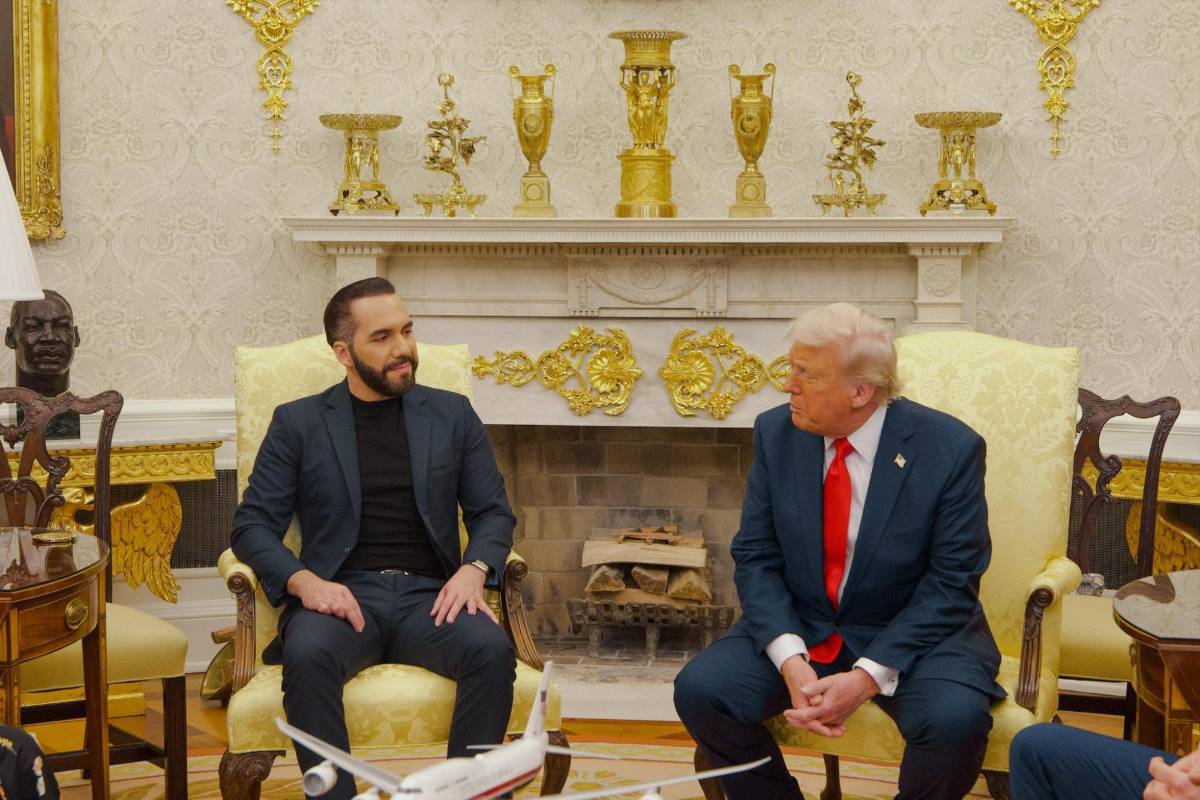 Las imágenes del encuentro entre Trump y Bukele en la Casa Blanca
