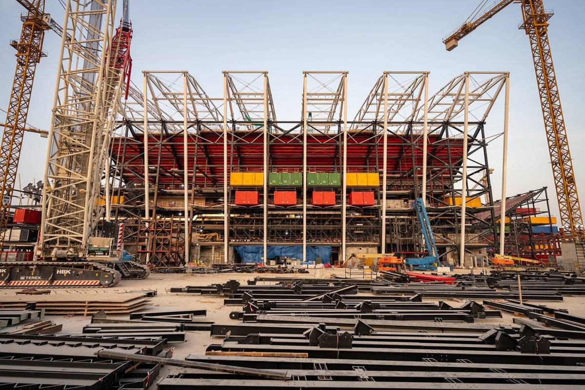 Hecho de contenedores y desmontable: Así es el Estadio 974 del Mundial de Qatar 2022