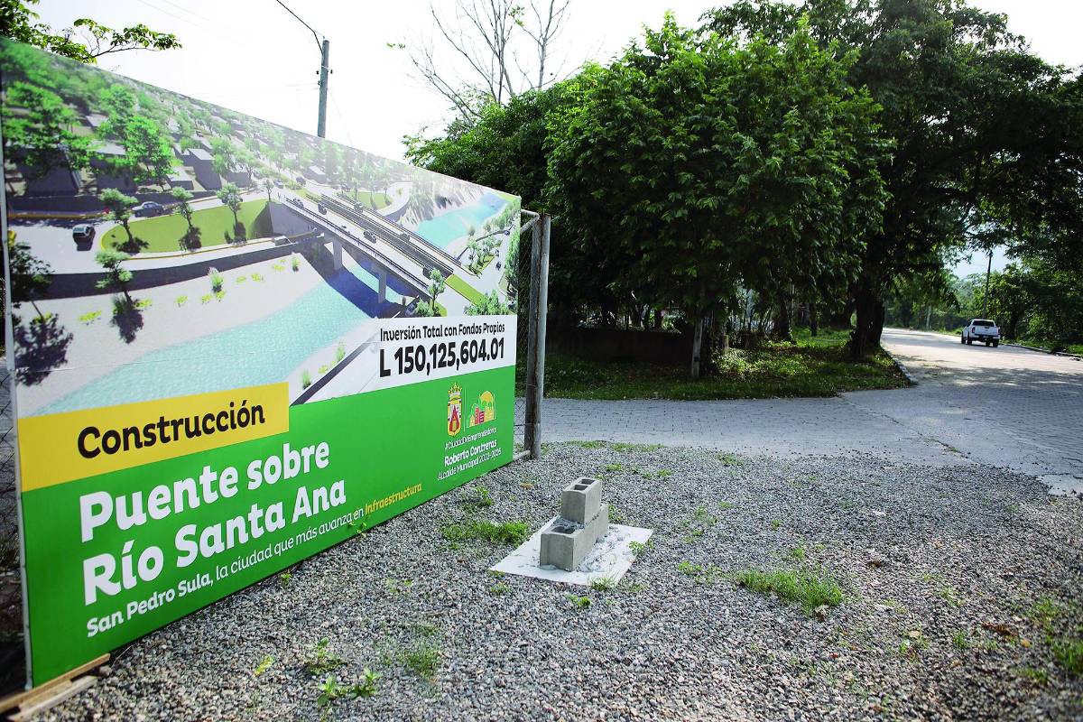 Colocaron la primera piedra hace 20 días y aún no empiezan el puente