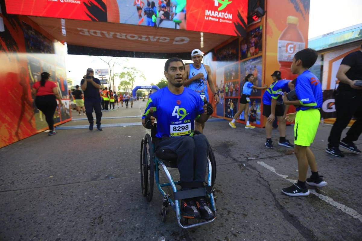 Juan Ángel Orellana, de Intibucá, primer lugar de categorías especiales en la Maratón de LA PRENSA