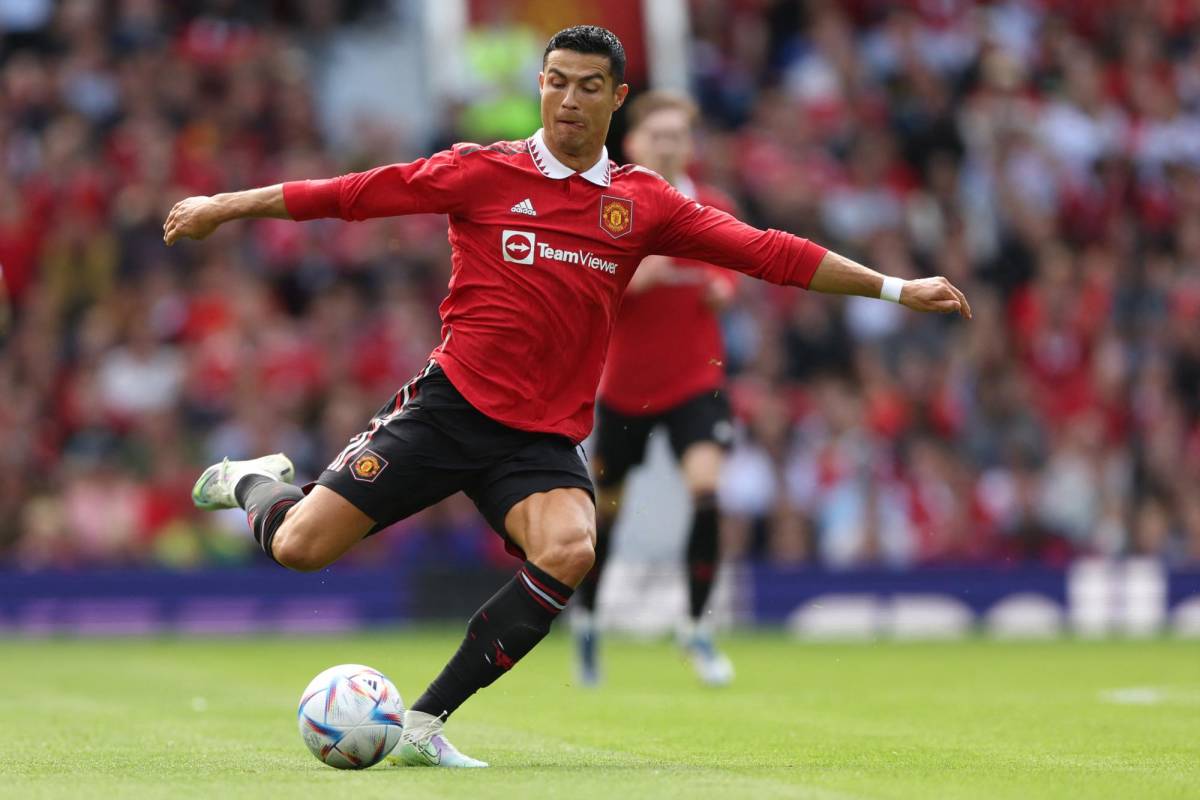 Cristiano Ronaldo durante su última temporada con el Manchester United.