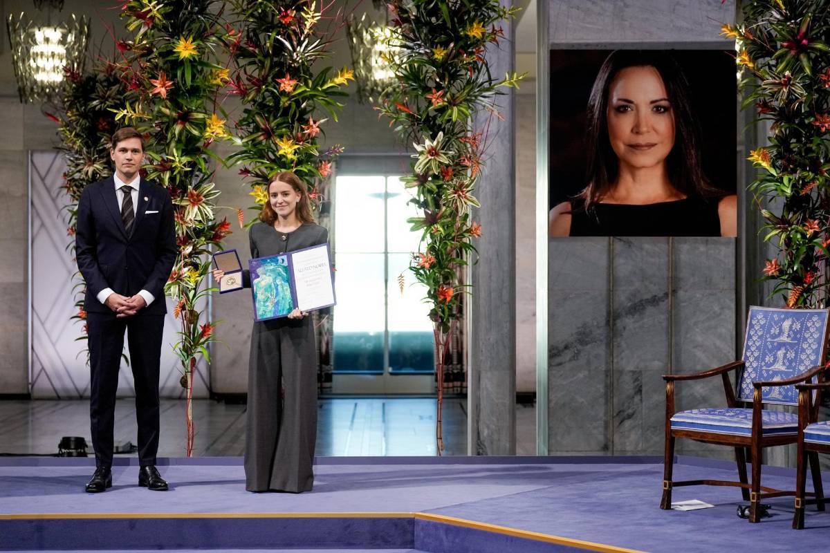Las imágenes de la entrega del Premio Nobel de la Paz a María Corina Machado