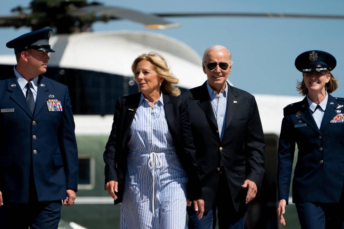 Joe Biden y su esposa Jill Biden.