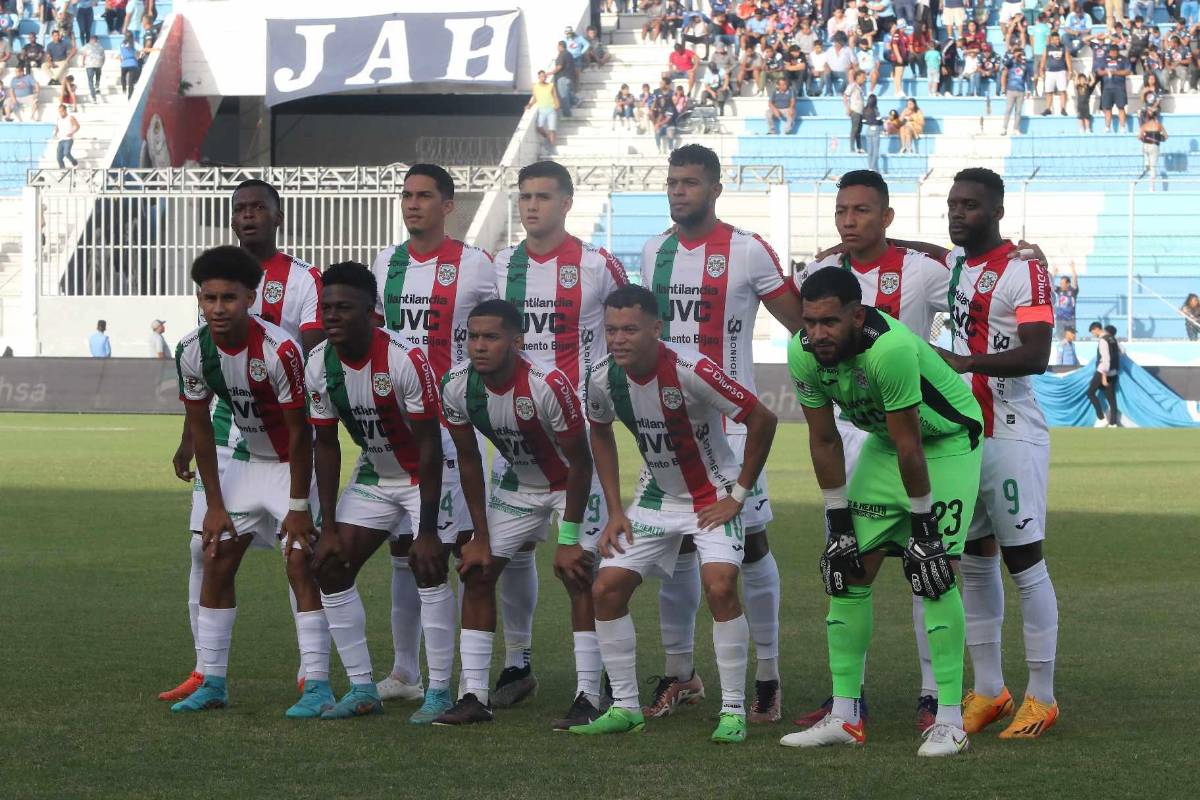 El 11 titular del Marathón que enfrenta al Motagua.