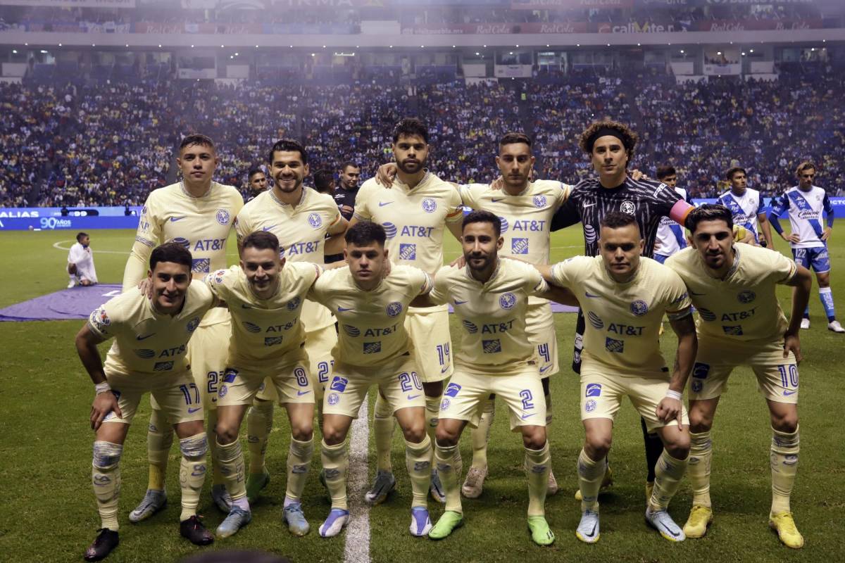 El 11 titular del América que vapuleó al Puebla.