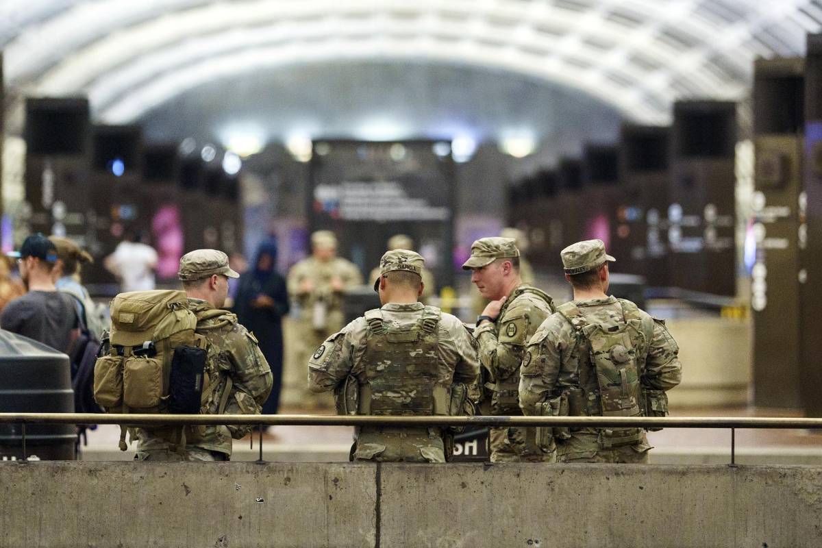 Trump patrullará las calles de Washington con el ejército