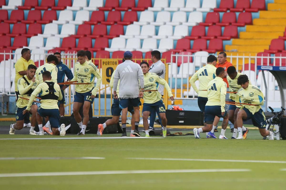 América entrenó en el Nacional: con exBarcelona y duda antes de jugar vs Olimpia