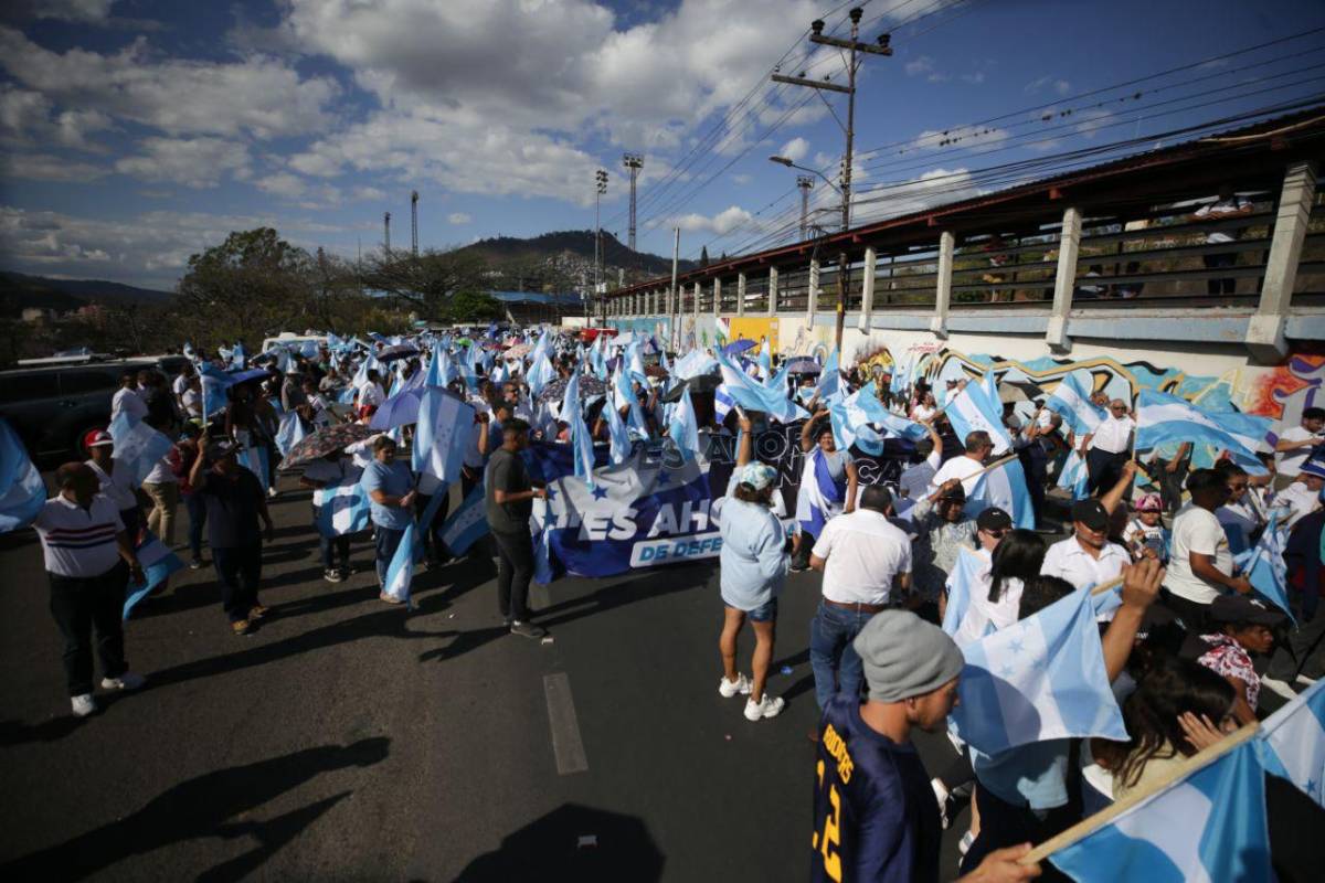 “Los creadores del caos”: las imágenes de la manifestación frente al CNE