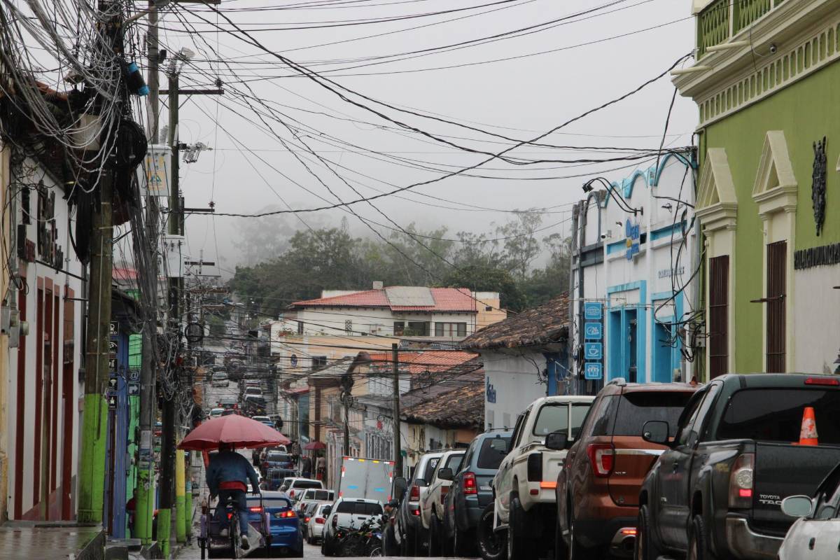En Santa Rosa de Copán no ha dejado de llover desde la tarde del domingo.