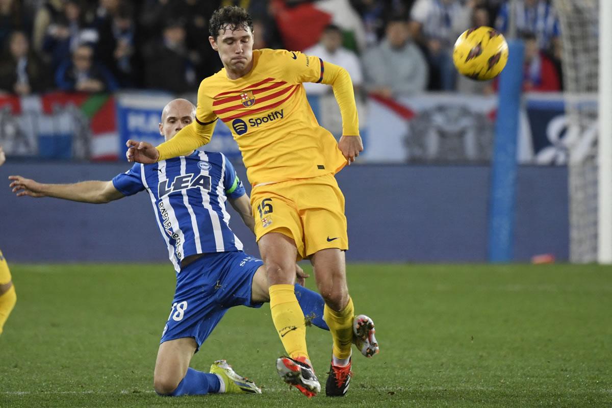 Xavi apostó por Andreas Christensen para jugar de pivote y el danés lo hizo bien.