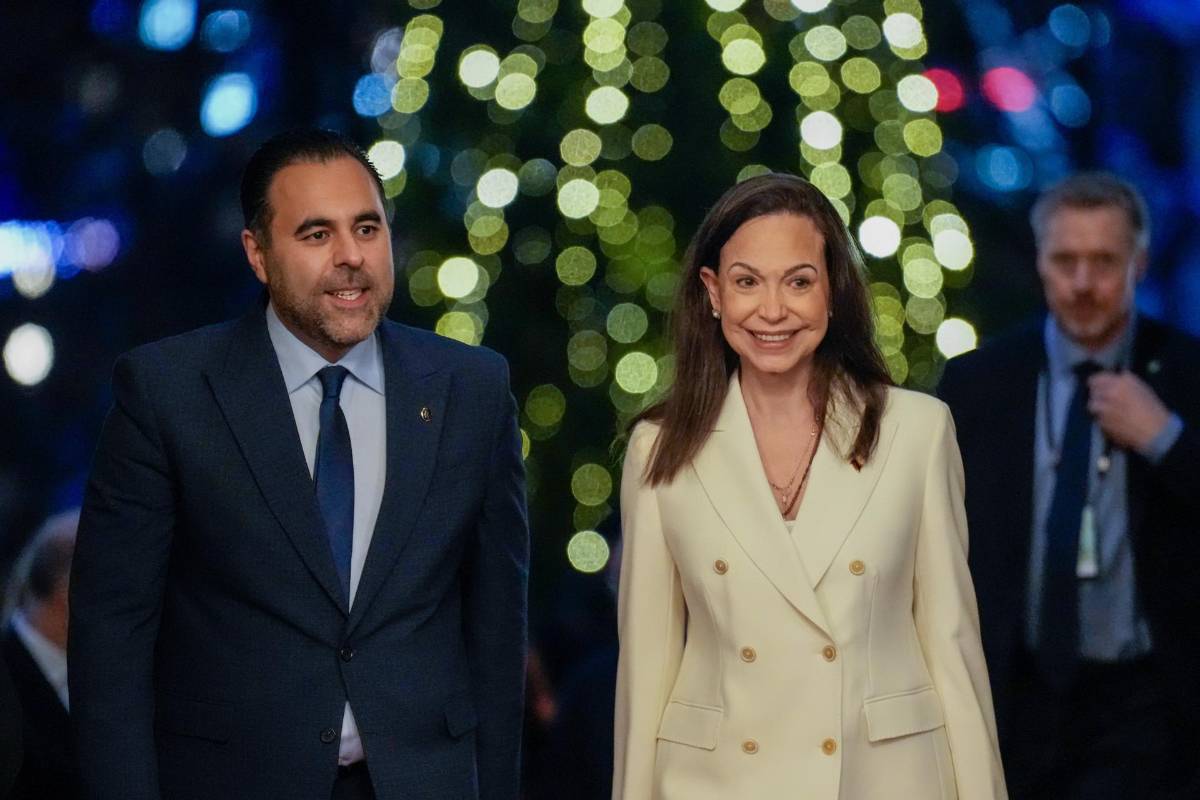 Las imágenes de la llegada de María Corina Machado a Noruega