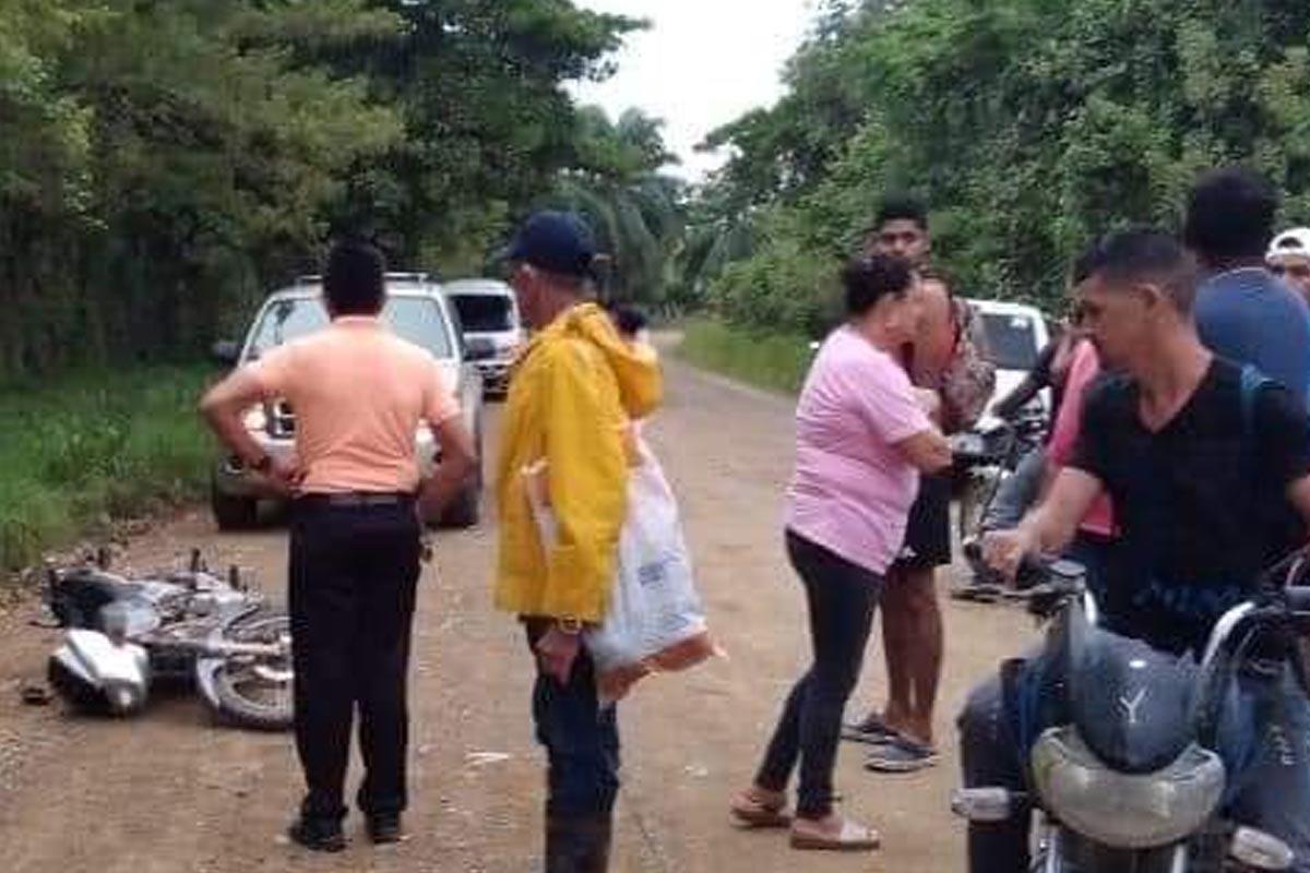 Calle de tierra donde se registró el ataque armado.