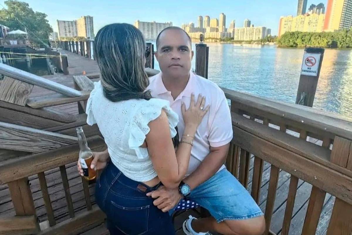 ”El Negro” Lobo tras salir en libertad en Estados Unidos.