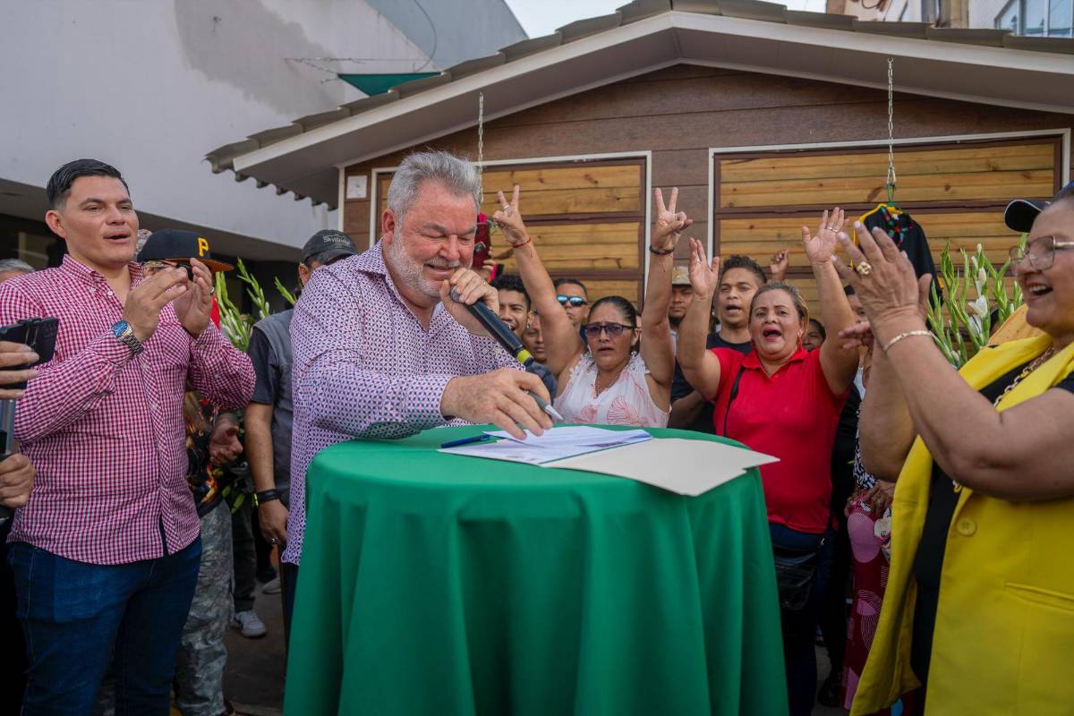 Así luce Paseo Los Zorzales que entregó el alcalde a vendedores en San Pedro Sula